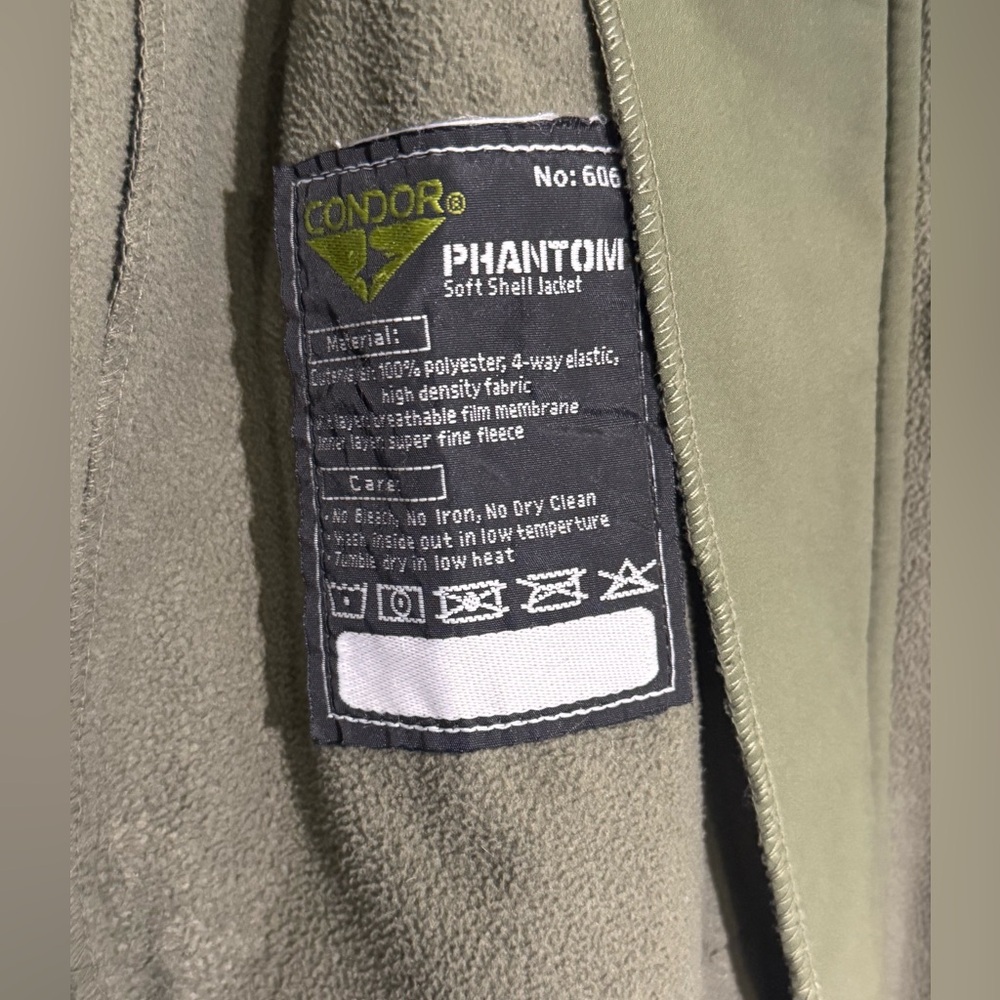 Men's CONDOR Phantom Soft Shell Jacket Army Green… - image 2